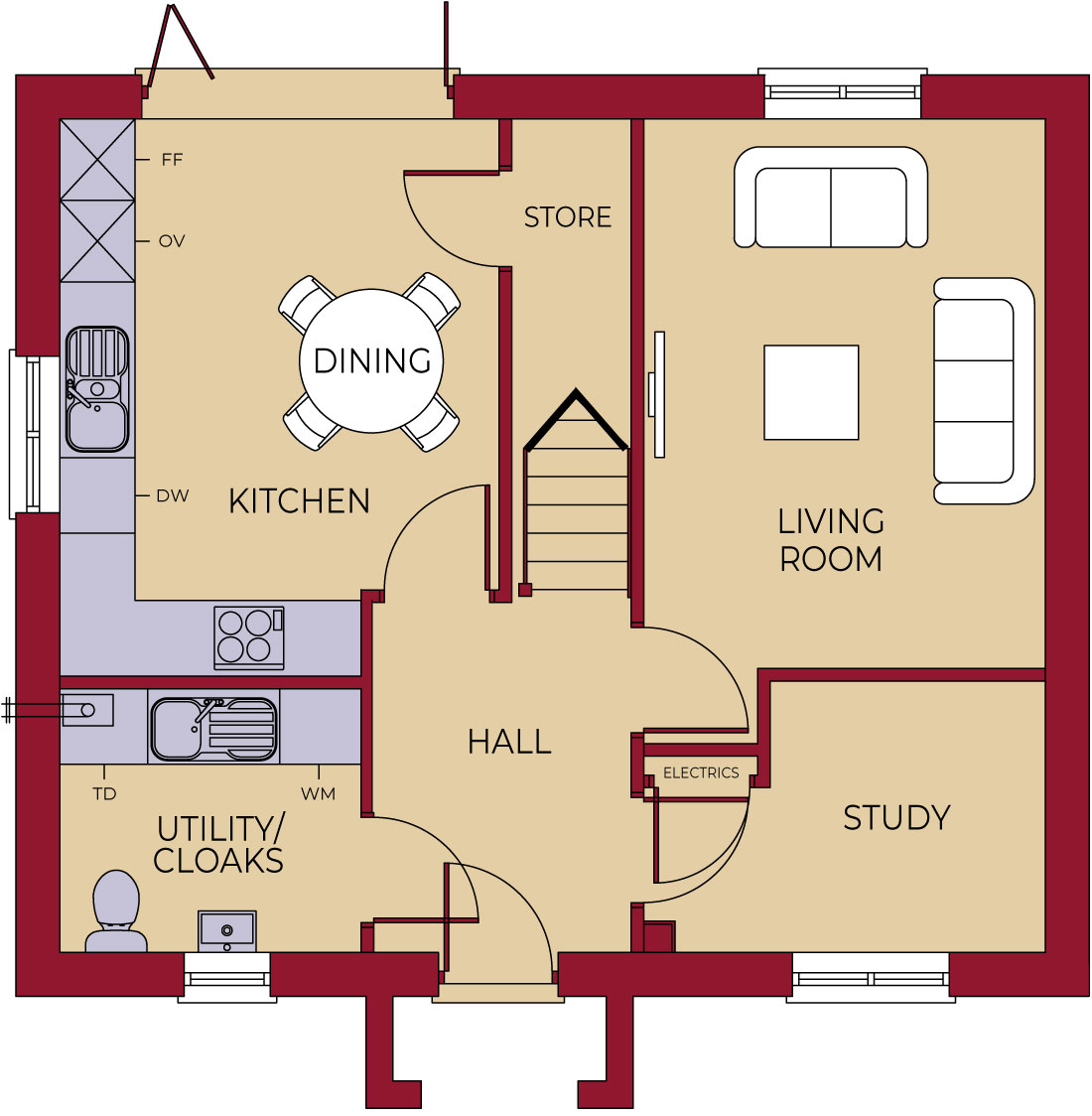 Ground floor floorplan