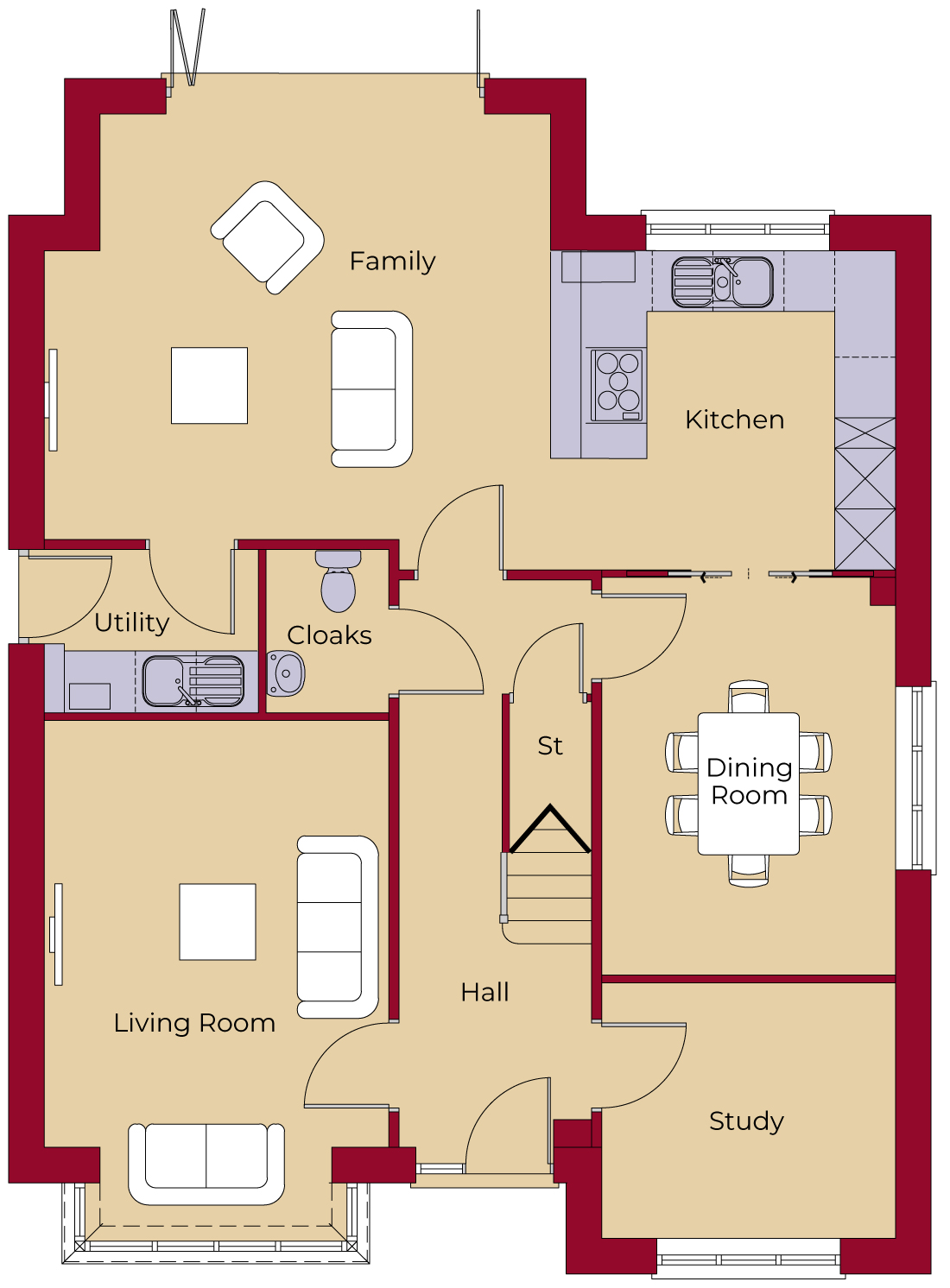 Downstairs floorplan