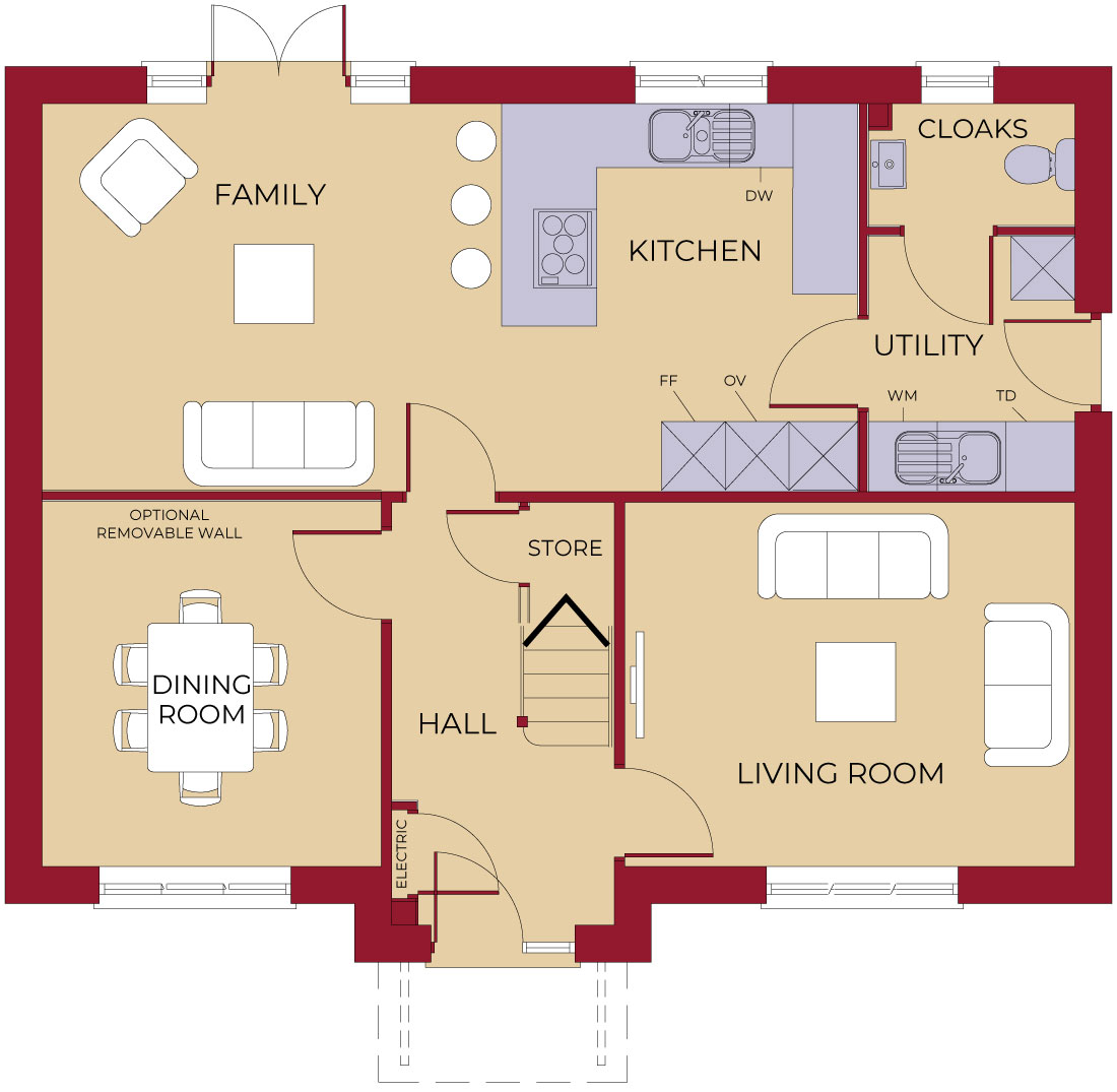Ground floor floorplan
